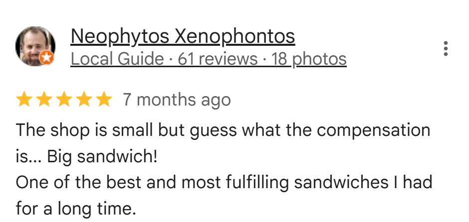 Customer review 1